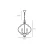 Lampa Hampton wisząca czarna NASHVILLE P05179BK - Cosmo Light